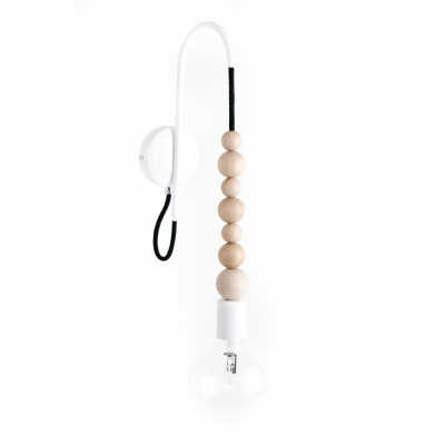 Loft Sfarer white wall lamp – Kolorowe Kable