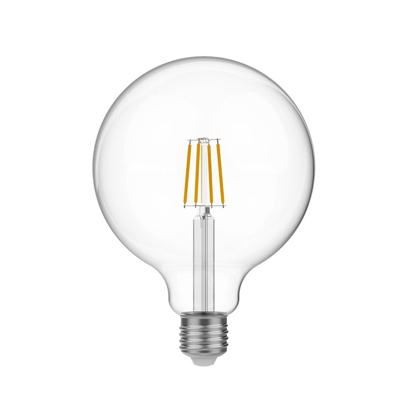 Transparent bulb LED E-Line ball G125 E27 4W 2700K 470lm Bebulbs