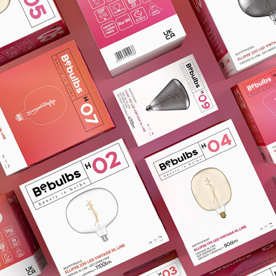 Bursztynowa żarówka LED H-Line Elipse 170 E27 8,5W 2200K 806lm ściemnialna Bebulbs