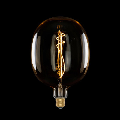 Bursztynowa żarówka LED H-Line Elipse 170 E27 8,5W 2200K 806lm ściemnialna Bebulbs