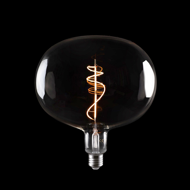 Czarna żarówka LED H-Line Elipse 220 E27 10W 1800K 470m ściemnialna Bebulbs