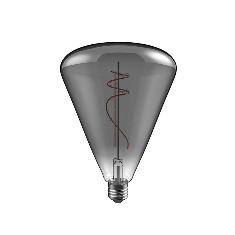 Czarna żarówka LED H-Line Cone 140 E27 10W 1800K 470m ściemnialna Bebulbs