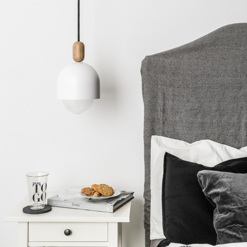 Loft Ovoi biała lampa wisząca