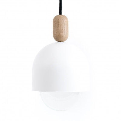 Loft Ovoi biała lampa wisząca