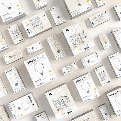 Mleczna żarówka LED M-Line kula G125 E27 4W 2700K 470lm Bebulbs