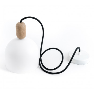 Loft Ovoi biała lampa wisząca