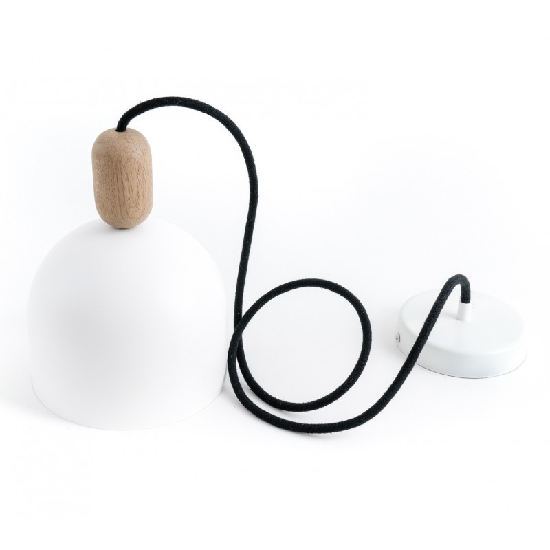 Loft Ovoi biała lampa wisząca