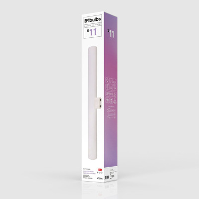 Porcelanowa liniowa żarówka LED 30cm S14d 6W 2700K 470lm ściemnialna Bebulbs