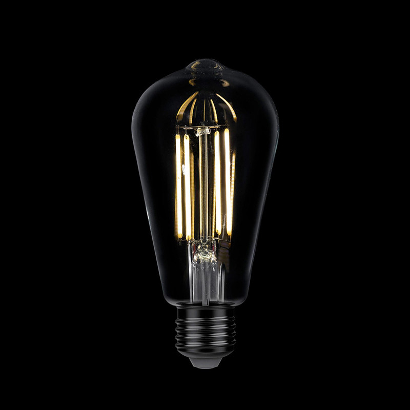 Transparent bulb LED T-Line Edison ST64 E27 7W 2700K 806lm dimmable Bebulbs