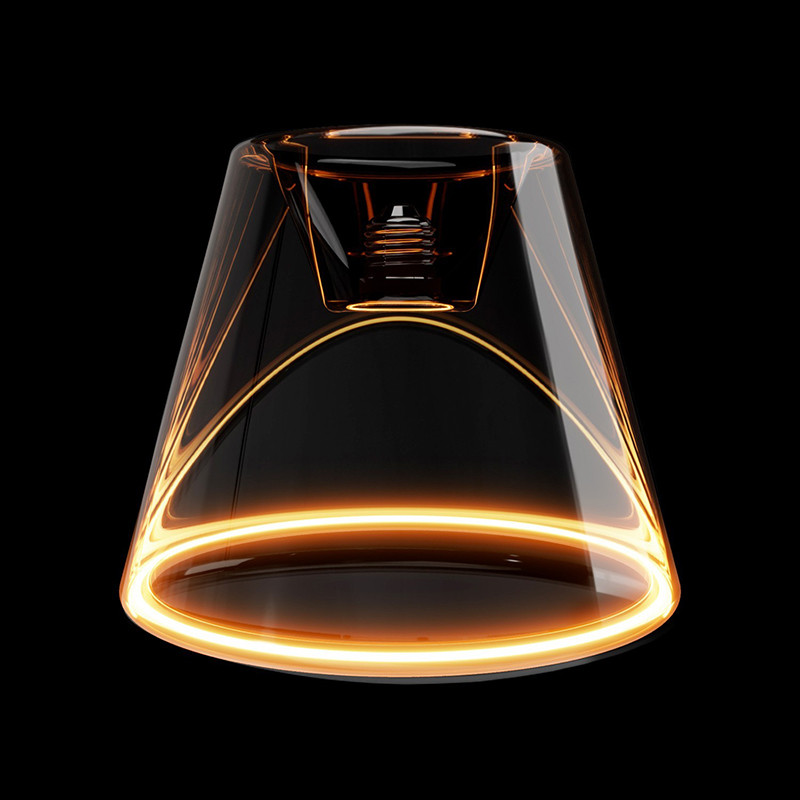 Dymiona żarówka LED Smoky Ghost Line stożek w kształcie klosza E27 6W 1900K 400lm ściemnialna Bebulbs