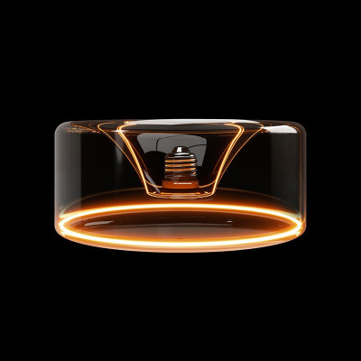 Dymiona żarówka LED Smoky Ghost Line donut w kształcie klosza 190x83 E27 6W 1900K 380lm ściemnialna Bebulbs
