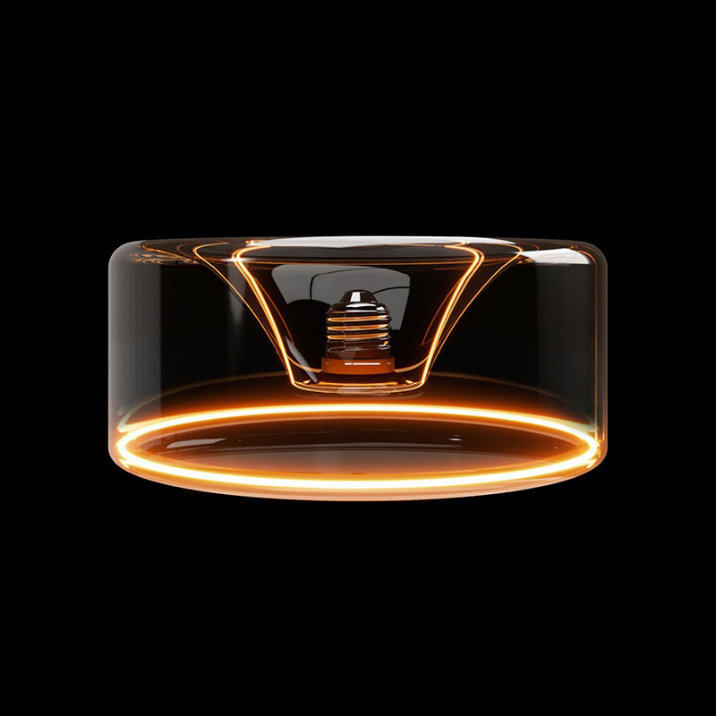 Dymiona żarówka LED Smoky Ghost Line donut w kształcie klosza 190x83 E27 6W 1900K 380lm ściemnialna Bebulbs
