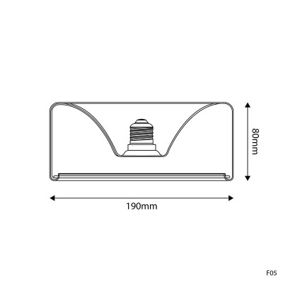 Dymiona żarówka LED Smoky Ghost Line donut w kształcie klosza 190x83 E27 6W 1900K 380lm ściemnialna Bebulbs