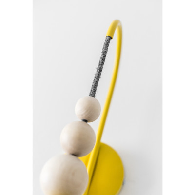 Lampa ścienna Loft Bala żółty kinkiet KOLOROWE KABLE