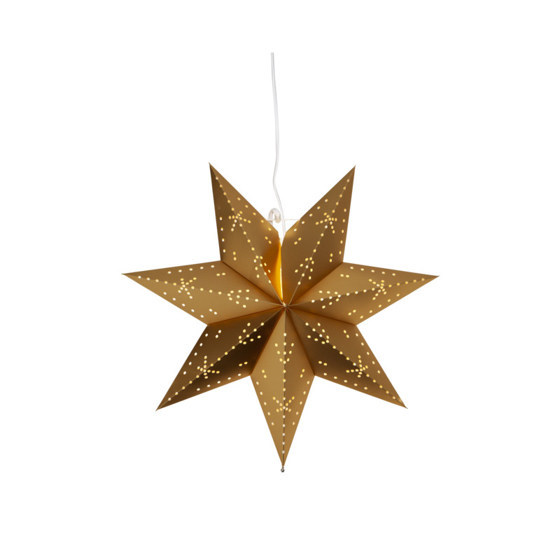 Openwork hanging star Classic 45cm gold Star Trading