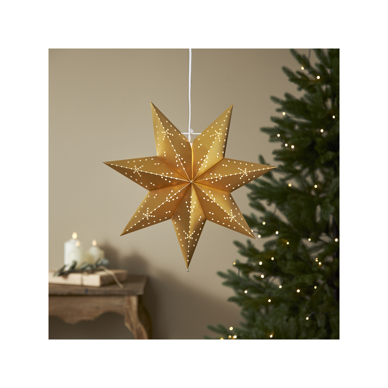 Openwork hanging star Classic 45cm gold Star Trading