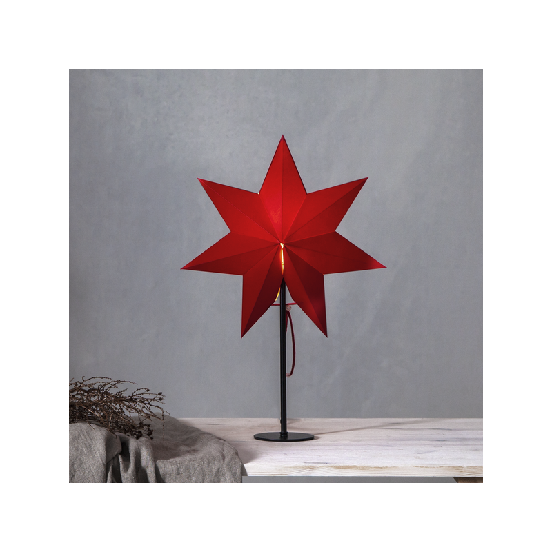 Gwiazda stojąca Mixa 34cm czarna na metalowej podstawie Star Trading