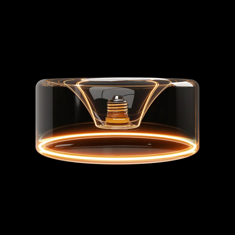 Transparent Ghost Line donut LED bulb in the shape of a lampshade 190x83 E27 6W 2200K 500lm dimmable Bebulbs