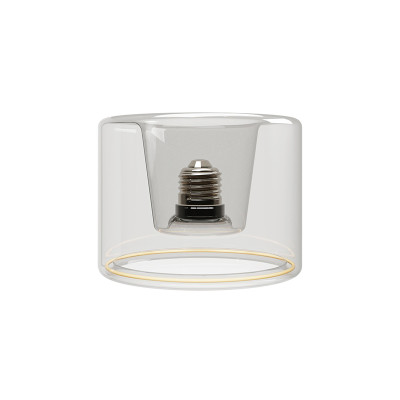 Przezroczysta żarówka LED Ghost Line donut w kształcie klosza 120x90 E27 6W 2200K 500lm ściemnialna Bebulbs