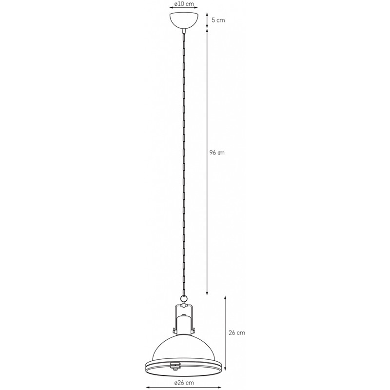 Nautilius M chrome industrial pendant lamp – KASPA