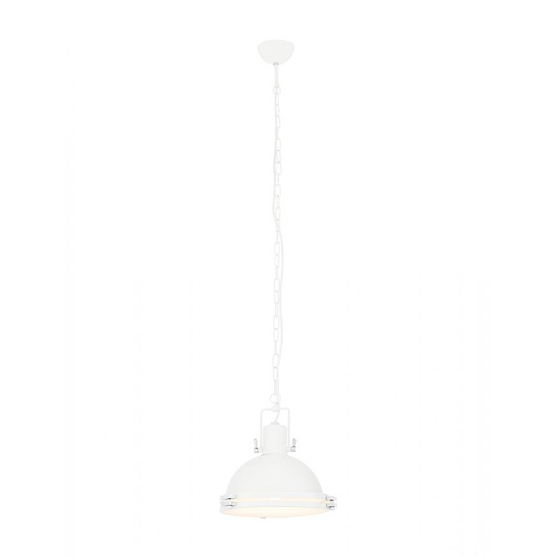 Industrialna lampa wisząca Nautilius M biała KASPA