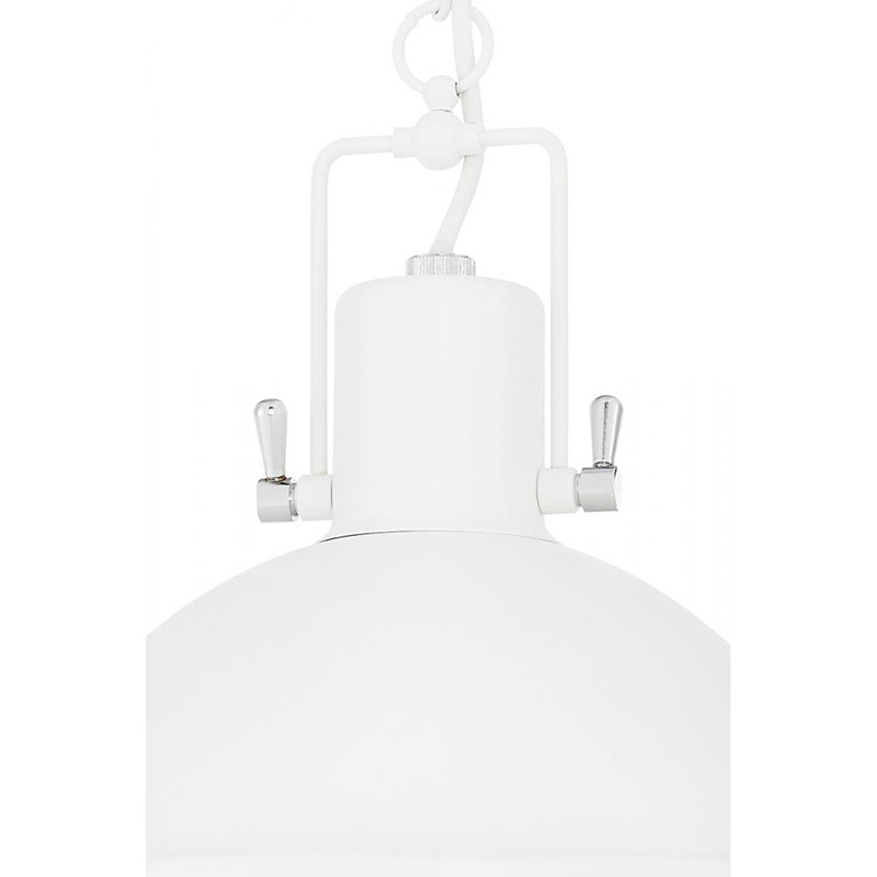 Industrialna lampa wisząca Nautilius M biała KASPA