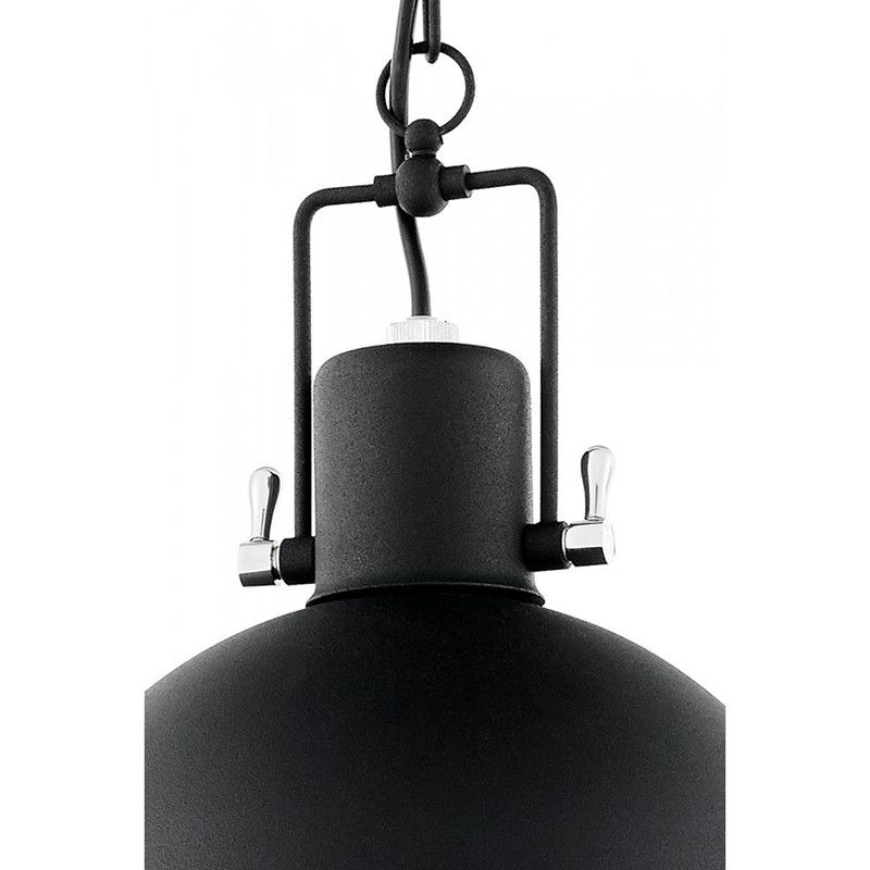 Industrialna lampa wisząca Nautilius M czarna KASPA