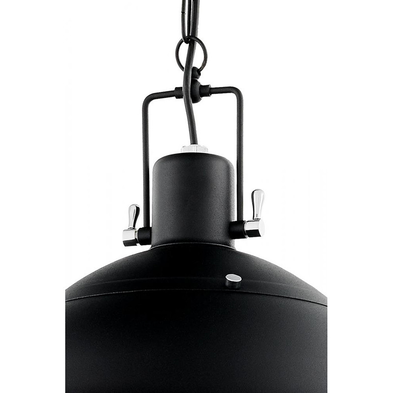 Industrialna lampa wisząca Nautilius L czarna KASPA