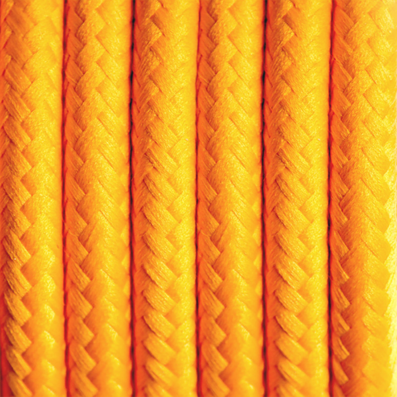 Jasnopomarańczowy kabel w oplocie poliestrowym 02 karaibski grejpfrut dwużyłowy 2x0.75 Kolorowe Kable