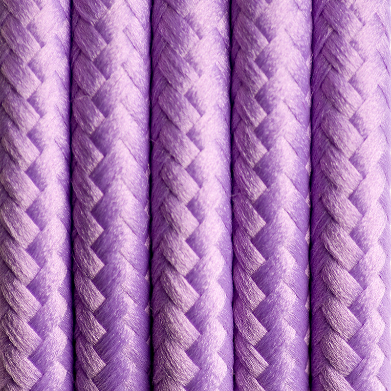 Round electric cable covered by polyester 07 Lavender field 2x0.75