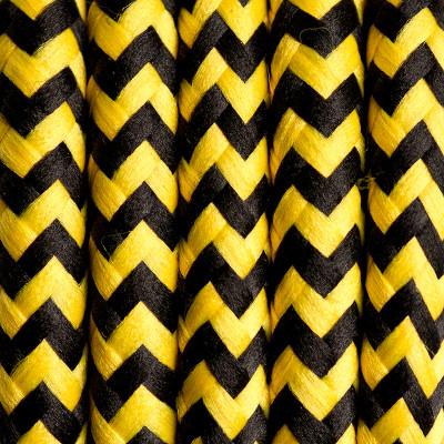 Zigzag polyester braided cable – 20 Honeybee
