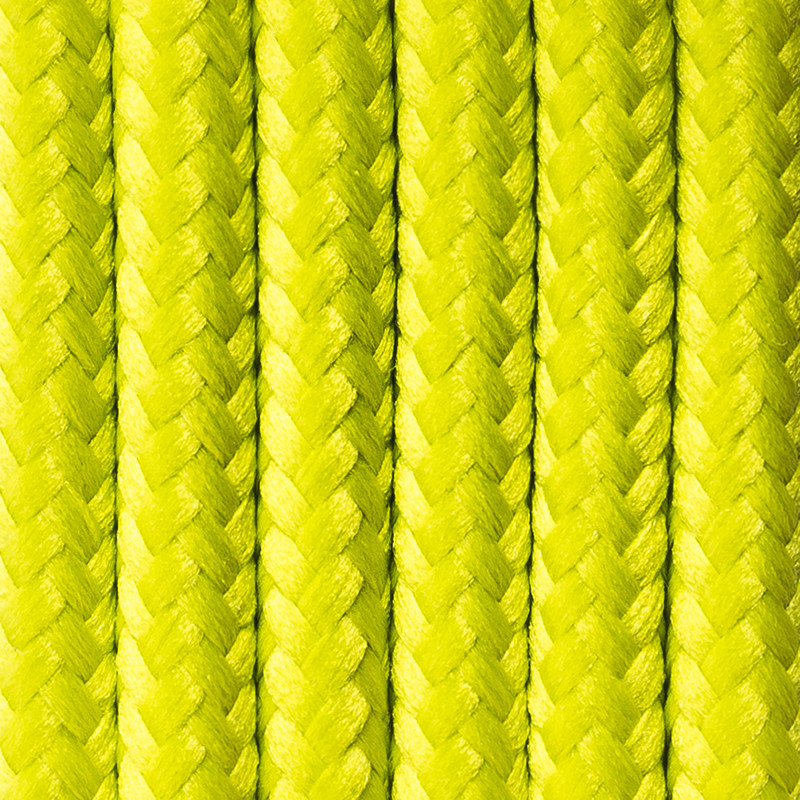 Jasnozielony kabel w oplocie poliestrowym 27 wiosenny groszek dwużyłowy 2x0.75 Kolorowe Kable