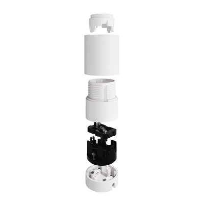 White E27 Spostaluce socket with double cable entry Creative-Cables