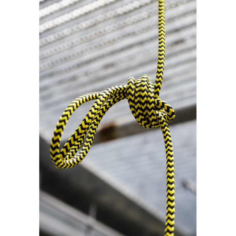 Czarno żółty kabel w oplocie poliestrowym 20 pszczoła miodna dwużyłowy 2x0.75 Kolorowe Kable