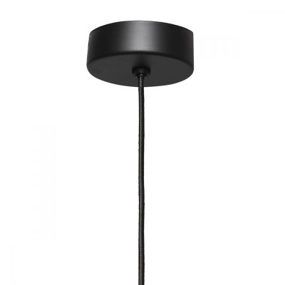 AVIA Black S glass hanging lamp with a smoked irregular shade KASPA