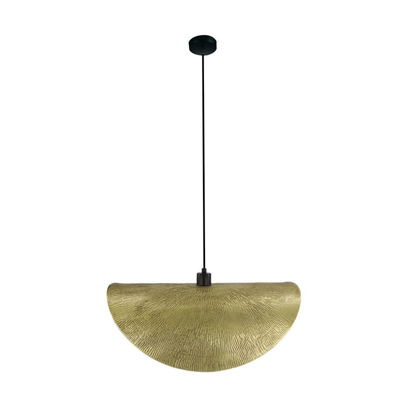 Gold pendant lamp Metalic with metal shade Dijk