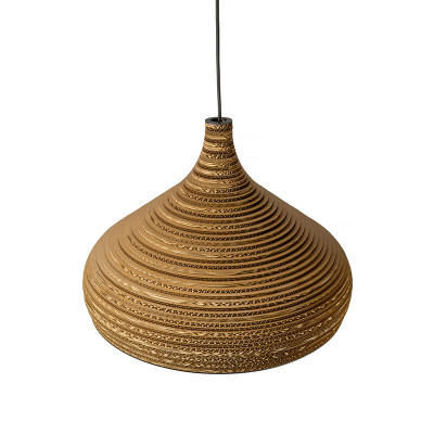 Sufitowa lampa wisząca z tektury CONE XL lampa ekologiczna SOOA
