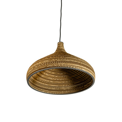 Sufitowa lampa wisząca z tektury CONE L lampa ekologiczna SOOA