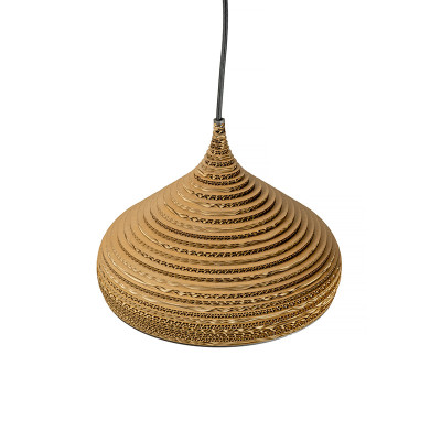 Sufitowa lampa wisząca z tektury CONE M lampa ekologiczna SOOA