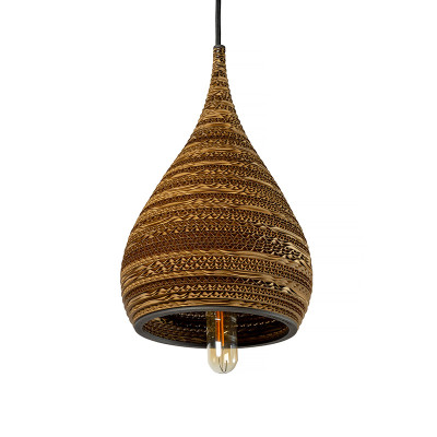 Sufitowa lampa wisząca z tektury CONE S lampa ekologiczna SOOA