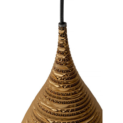 Sufitowa lampa wisząca z tektury CONE S lampa ekologiczna SOOA