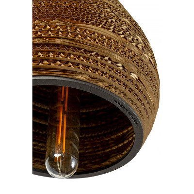 Sufitowa lampa wisząca z tektury CONE S lampa ekologiczna SOOA