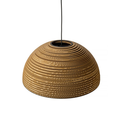 Ceiling hanging lamp from cardboard HEMISPHERE 55 ecological lamp SOOA