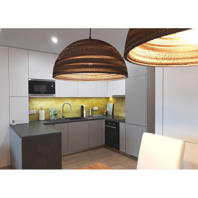Ceiling hanging lamp from cardboard HEMISPHERE 55 ecological lamp SOOA