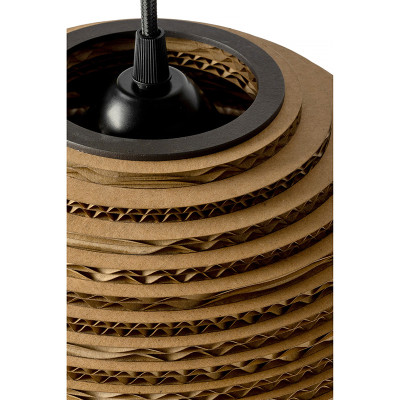 Sufitowa lampa wisząca z tektury SFERA 25 lampa ekologiczna SOOA
