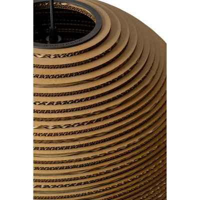 Ceiling hanging lamp from cardboard SFERA 55 ecological lamp SOOA