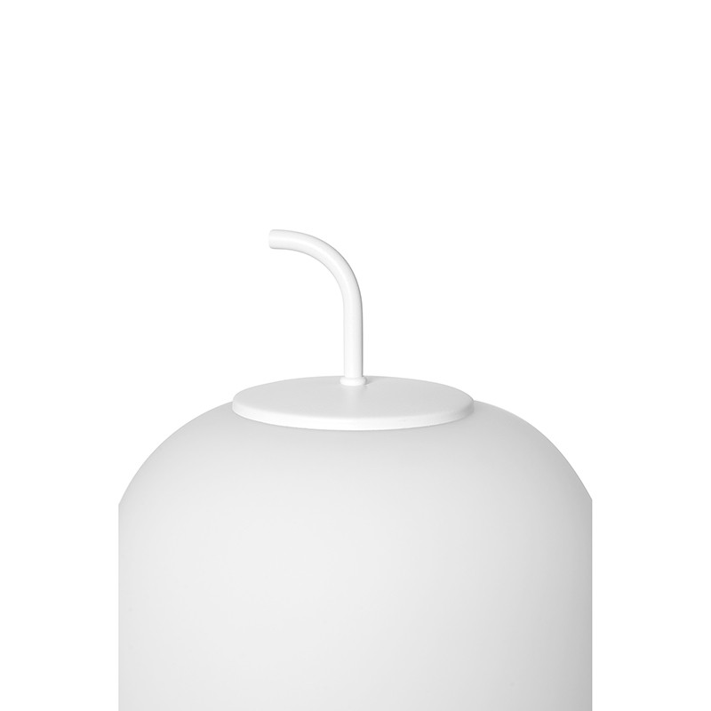Lampa stojąca EPLI ST duży biały klosz i białe detale UMMO