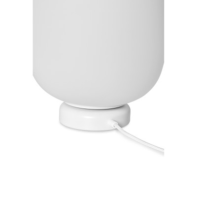 Lampa stojąca EPLI ST duży biały klosz i białe detale UMMO