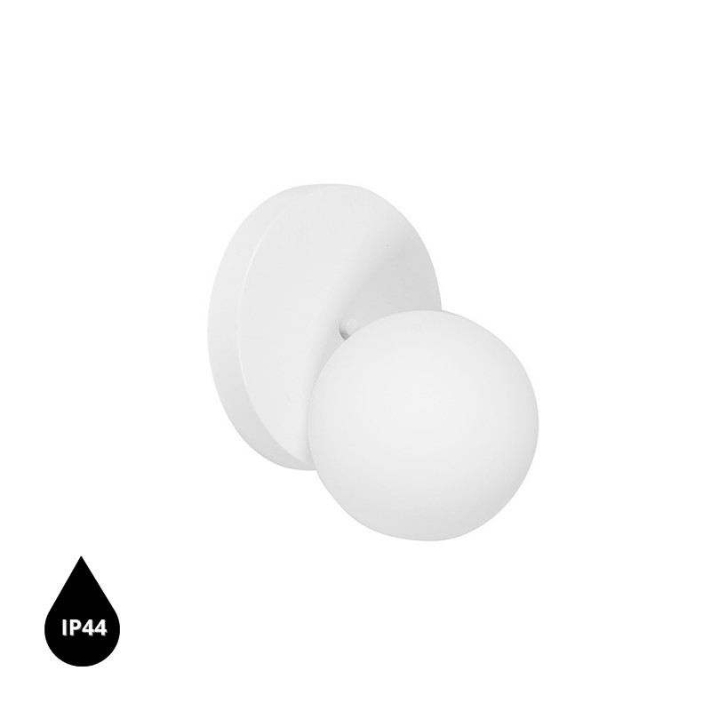 Decorative white wall lamp REFA A white wall lamp IP44 UMMO
