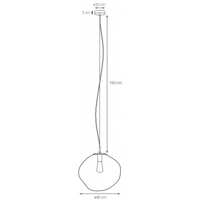 Avia L Pendant Lamp Graphite / Smoky